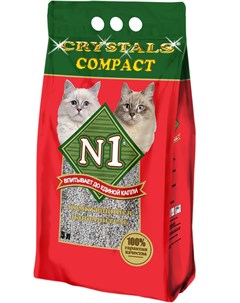 Наполнитель Crystals Compact комкующийся глиняный для кошек 5 л N1