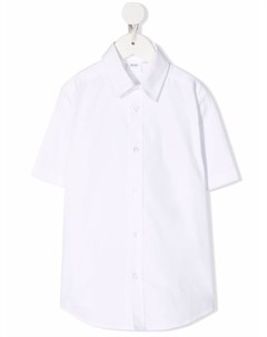 Рубашка с короткими рукавами и вышитым логотипом Boss kidswear