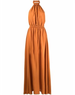 Шелковое платье с вырезом халтер Federica tosi