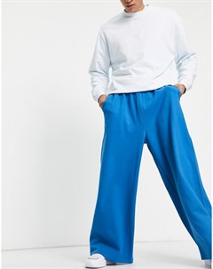 Синие oversized джоггеры с широкими штанинами Asos design