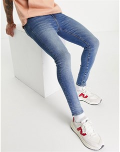 Выбеленные в винтажном стиле эластичные джинсы супероблегающего кроя Asos design