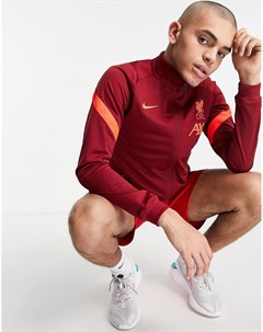 Красная спортивная куртка Liverpool FC Nike football