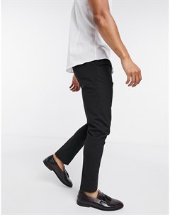 Черные строгие брюки скинни Asos design