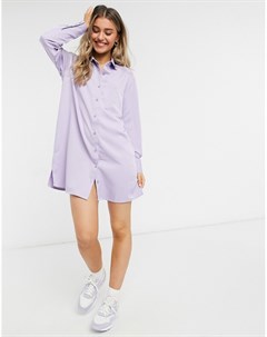 Платье рубашка в фиолетовую полоску Lola may