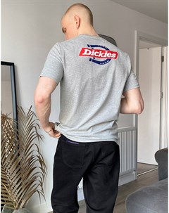 Серая футболка с принтом на спине Ruston Dickies