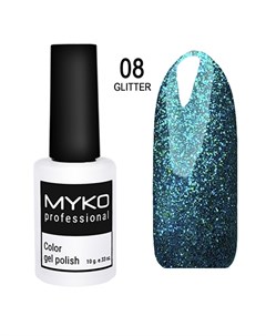 Гель лак Glitter 08 Myko professional