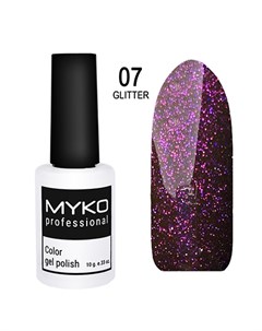 Гель лак Glitter 07 Myko professional