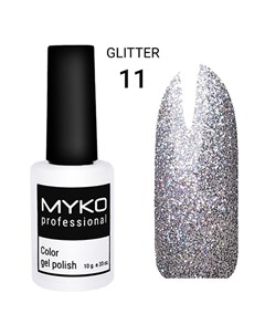 Гель лак Glitter 11 Myko professional