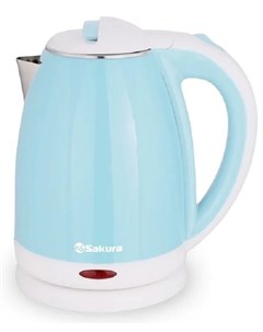 Чайник электрический Sakura SA 2138BL 1800Вт 1 8л бело голубой Bit