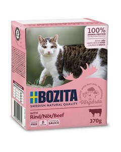 Beef влажный корм для кошек в соусе с говядиной 370 г Bozita