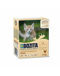 Kitten влажный корм для котят в соусе с курицей 370 г Bozita