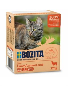 Lamb влажный корм для кошек в желе с ягненком 370 г Bozita