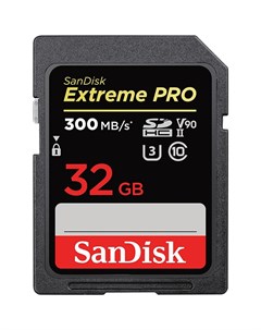 Карта памяти 32Gb Extreme Pro SDHC Class 10 UHS II U3 SDSDXDK 032G GN4IN Sandisk
