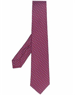 Шелковый галстук с геометричным принтом Kiton