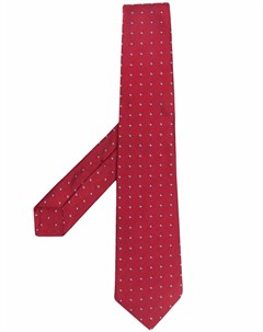 Шелковый галстук с вышивкой Kiton