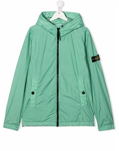 Легкая куртка с нашивкой логотипом Stone island junior