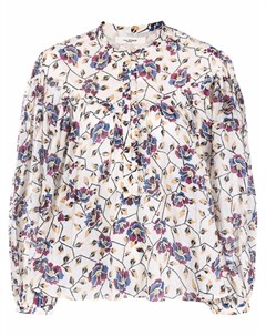 Блузка со сборками и цветочным узором Isabel marant etoile