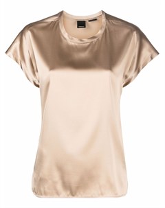 Шелковая блузка с короткими рукавами Pinko