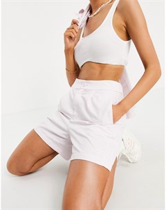 Жемчужно розовые строгие шорты с завышенной талией и логотипом Tennis Luxe Adidas originals