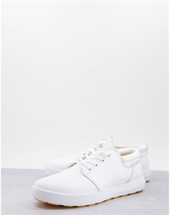 Белые кожаные кроссовки для бега на шнуровке Proxy Cat footwear