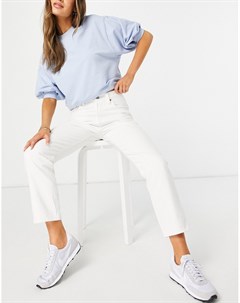 Белые укороченные джинсы прямого кроя с завышенной талией 501 Levi's®