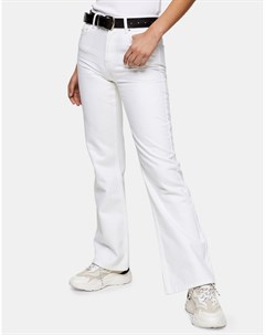 Белые расклешенные джинсы в стиле 90 х Topshop