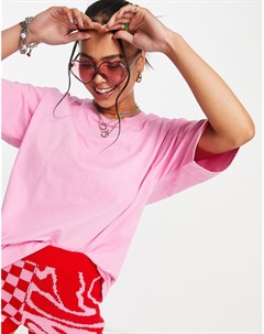Розовая футболка от комплекта в стиле oversized Ultimate Asos design