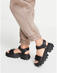 Массивные спортивные сандалии черного цвета Vania Schuh