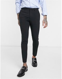 Черные укороченные брюки скинни Asos design