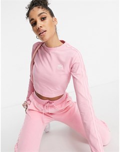 Ярко розовый лонгслив Relaxed Risque Adidas originals