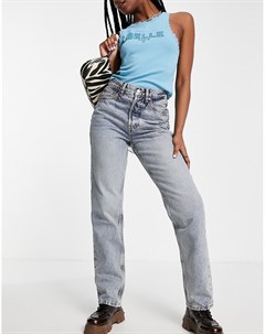 Выбеленные джинсы из переработанного смесового хлопка в винтажном стиле Topshop