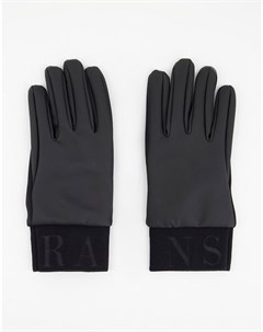 Перчатки черного цвета 1672 Rains