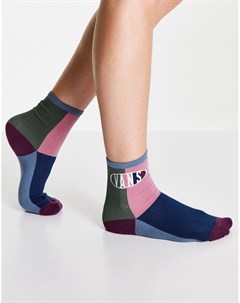 Разноцветные носки с оборками по краю Vans