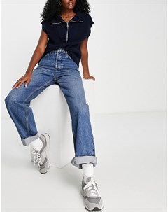 Светло синие oversized джинсы в винтажном стиле из переработанного смесового хлопка Topshop