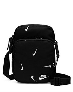 Черная сумка через плечо для полетов с принтом в виде мини галочки Heritage Nike