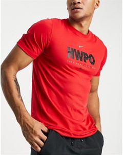Красная футболка HWPO Nike training