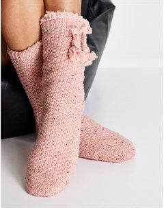Розовые носки на флисовой подкладке Nessie Ugg
