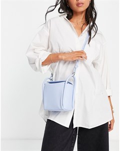 Голубая структурированная прямоугольная сумка через плечо Glamorous