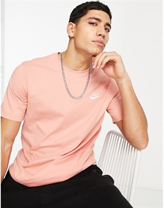 Розовая выбеленная футболка Club Nike