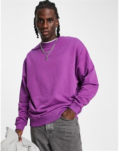 Ярко фиолетовый свитшот в стиле oversized Asos design