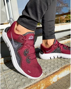 Темно розовые кроссовки для бега Flex 2021 Nike running