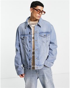 Классическая джинсовая куртка средне выбеленного винтажного оттенка Asos design