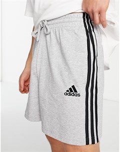 Серые шорты с 3 полосками Essential Adidas performance