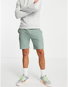 Зеленые фактурные шорты Topman