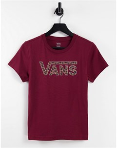 Бордовая футболка Animal V Vans