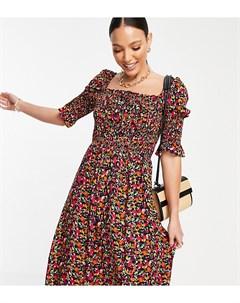 Платье мини с присборенным лифом и цветочным принтом Y A S Tall Y.a.s tall