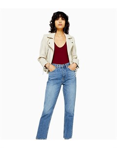 Яркие выбеленные джинсы Editor Topshop tall