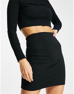 Черная облегающая юбка мини Asos design