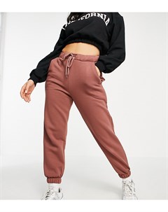 Оversized джоггеры коричневого цвета ASOS DESIGN Petite Asos petite