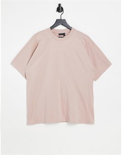 Oversized футболка пыльно розового цвета с рукавами летучая мышь от комплекта Asos design